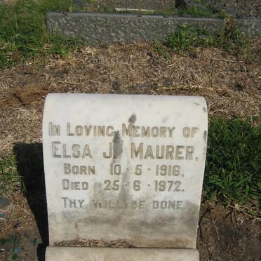 MAURER Elsa J. 1916-1972