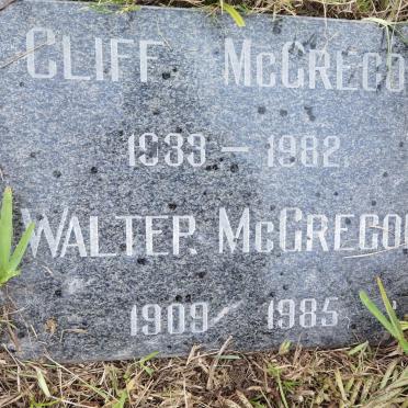 McGREGOR Walter 1909-1985 :: McGREGOR Cliff 1933-1982