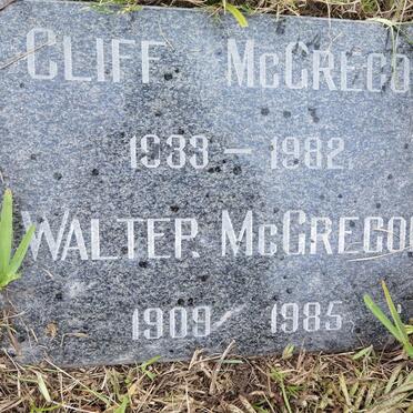 McGREGOR Walter 1909-1985 :: McGREGOR Cliff 1933-1982