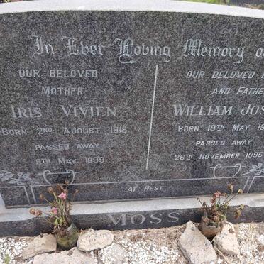 MOSS William Joseph 1913-1995 &amp; Iris Vivien 1918-1999