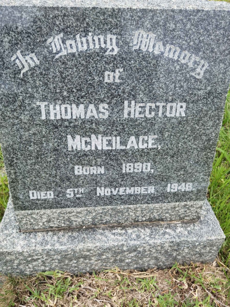 MCNEILAGE Thomas Hector 1890-1948