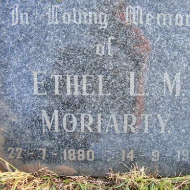MORIARTY Ethel L. M. 1880-1969