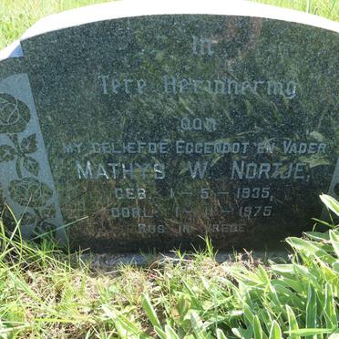 NORTJE Mathys W. 1935-1975