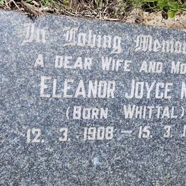 NEL Eleanor Joyce nee WHITTAL 1908-1950