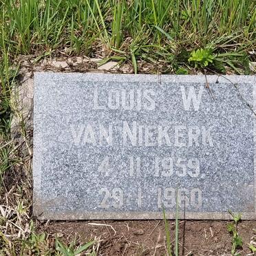 NIEKERK Louis W., van 1959-1960
