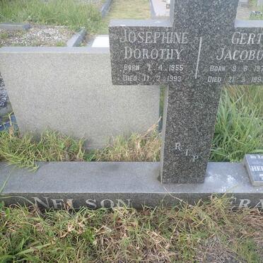 NELSON Josephine Dorothy 1955-1993 :: NELSON Gert Jacobus 1973-1993 :: ERASMUS Hein 1975-2004