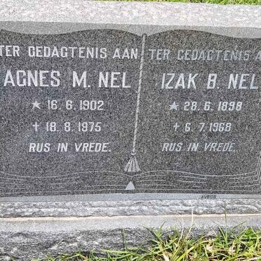 NEL Izak B. 1898-1968 &amp; Agnes M. 1902-1975