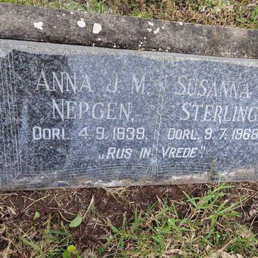 NEPGEN Anna J.M. -1939 :: STERLING Susanna S. -1968