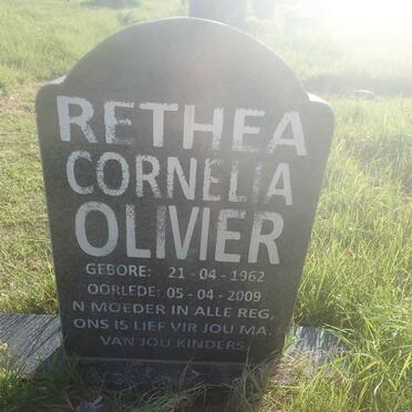 OLIVIER Rethea Cornelia 1962-2009
