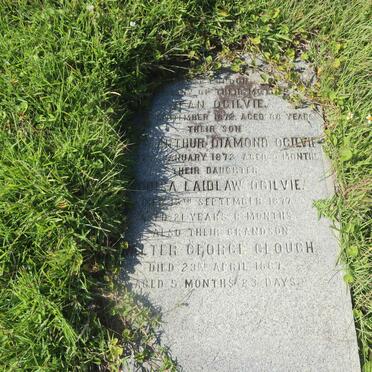 OGILVIE Jean -1872 :: OGILVIE Arthur Diamond -1872 :: OGILVIE Louisa Laidlaw -1877 :: CLOUCH Walter George -1867