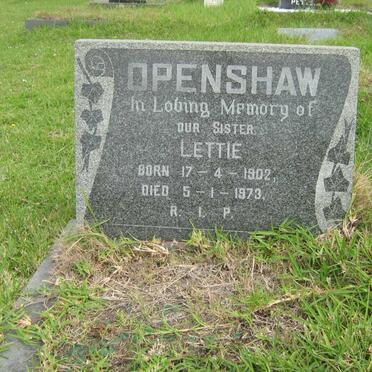 OPENSHAW Lettie 1902-1973
