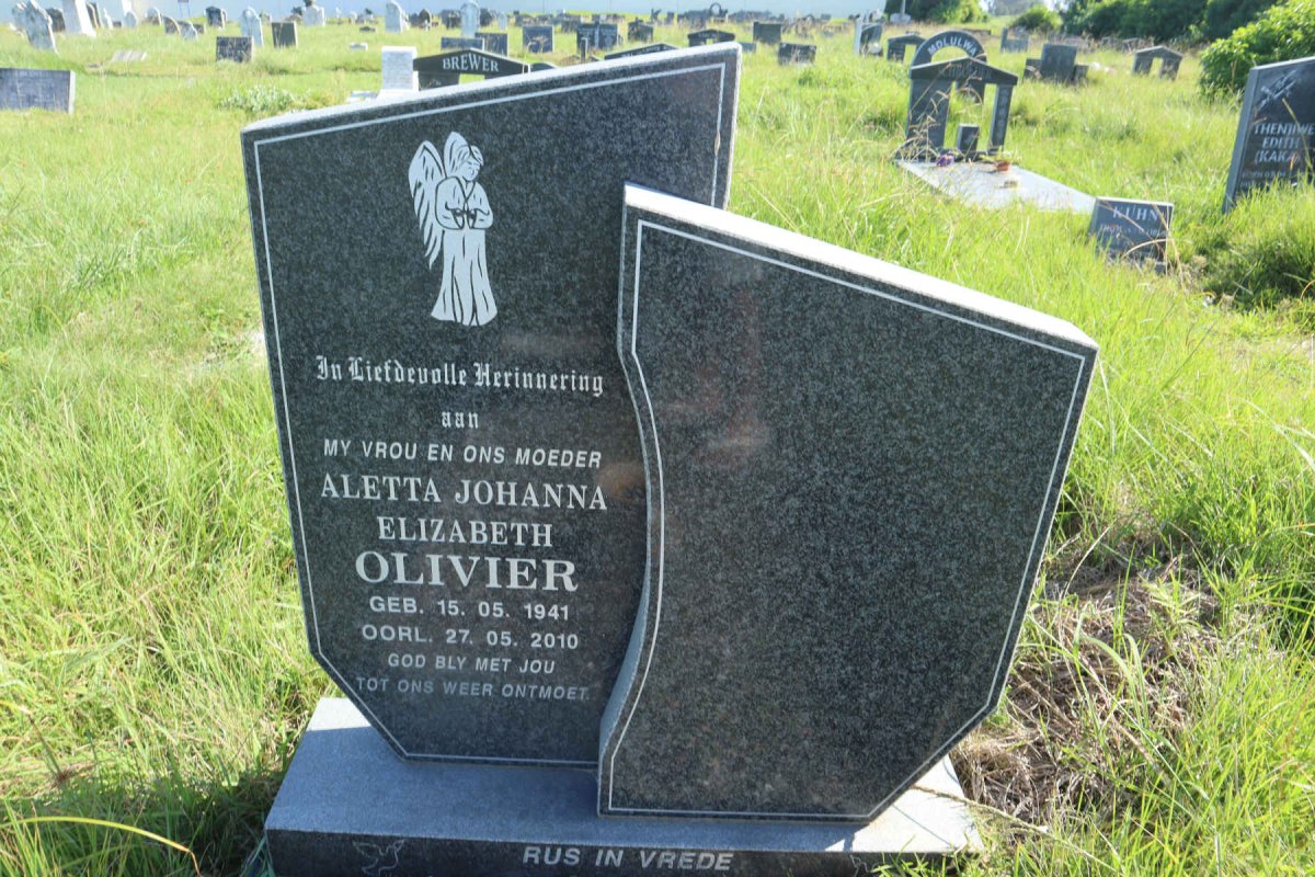 OLIVIER Aletta Johanna Elizabeth 1941-2010