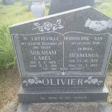 OLIVIER Abraham Carel 1929-1991 :: OLIVIER Hermanus 1970-1995