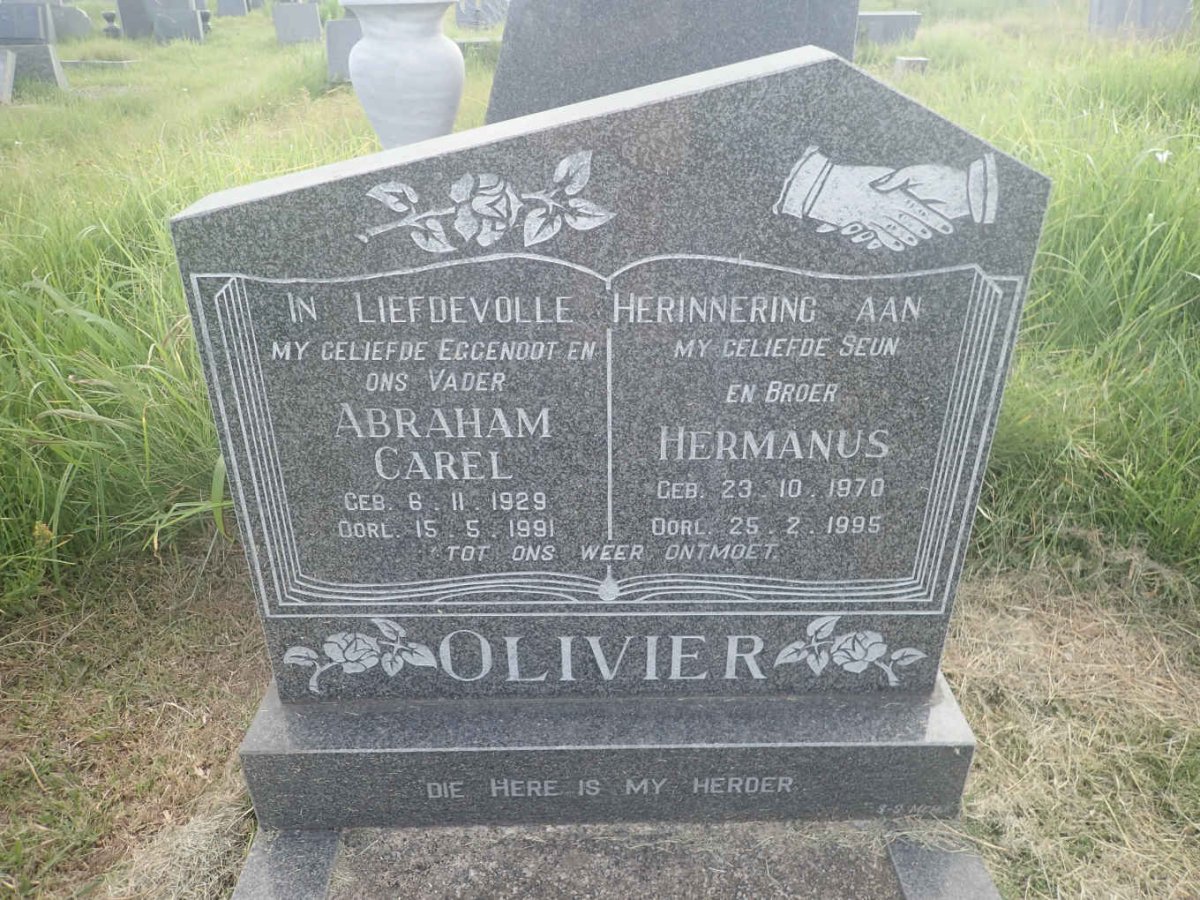 OLIVIER Abraham Carel 1929-1991 :: OLIVIER Hermanus 1970-1995