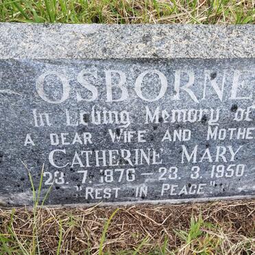 OSBORNE Catherine Mary 1876-1950