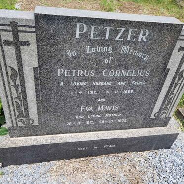 PETZER Petrus Cornelius 1912-1968 &amp; Eva Mavis 1912-1975