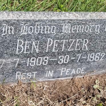 PETZER Ben 1903-1962