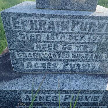 PURVIS Ephraim -1929 &amp; Agnes -1965
