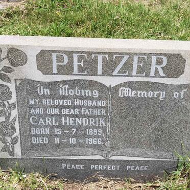PETZER Carl Hendrik 1899-1966