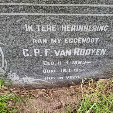 ROOYEN C.P.F., van 1893-1958