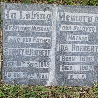 ROEBERT Sydney H. -1949 &amp; Ida 1896-1962