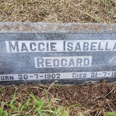 REDGARD Maggie Isabella 1902-1995
