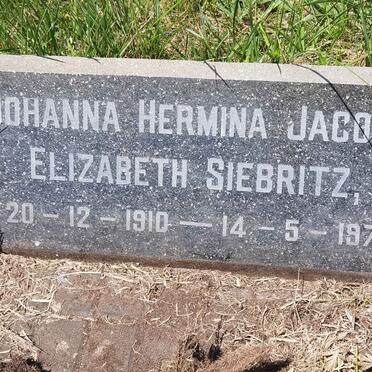 SIEBRITZ Johanna Hermina Jacoba Elizabeth 1910-1971