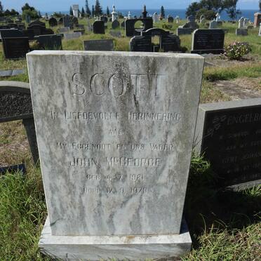 SCOTT John McGeorge 1921-1979