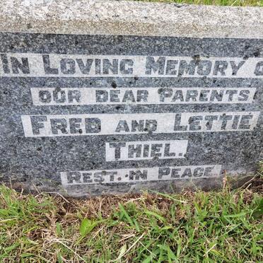 THIEL Fred &amp; Lettie