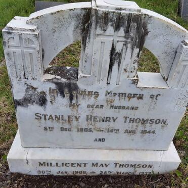 THOMSON Stanley Henry 1905-1944 &amp; Millicent May 1908-1972