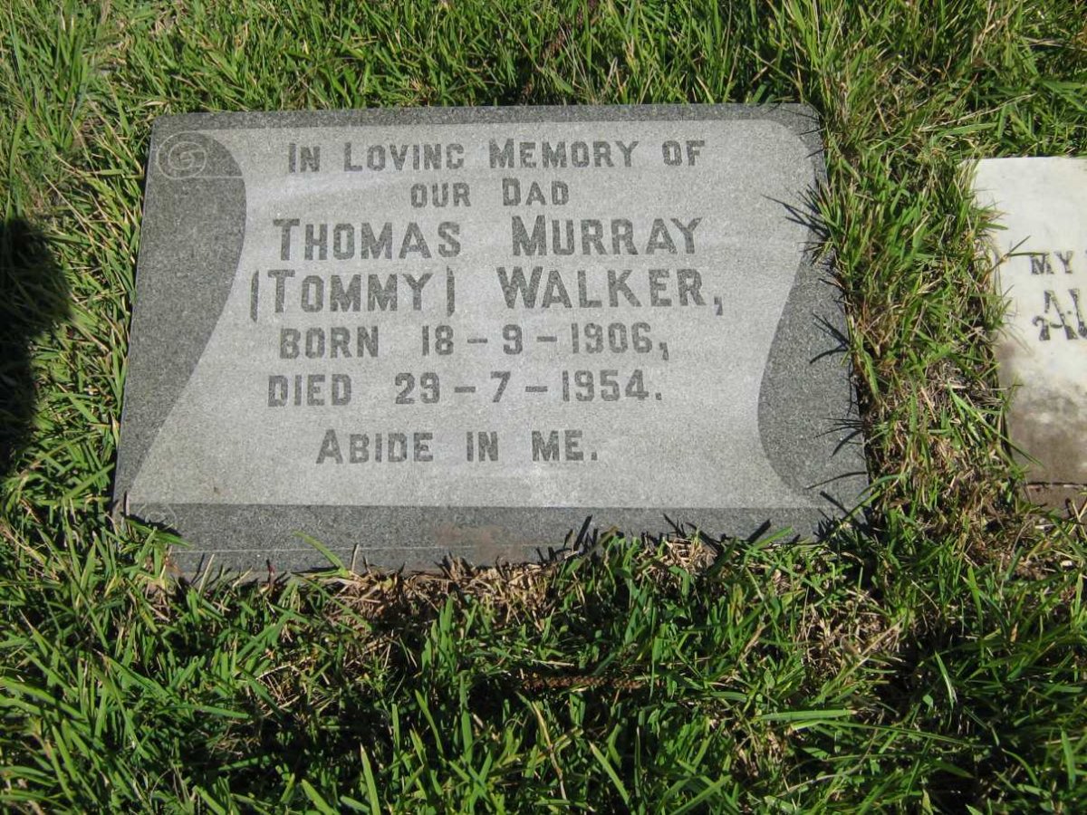 WALKER Thomas Murray 1906-1954