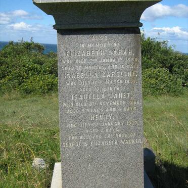 WALKER George -1877 &amp; Elizabeth 1828-1896