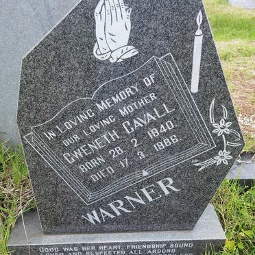 WARNER Gweneth Cavall 1940-1986