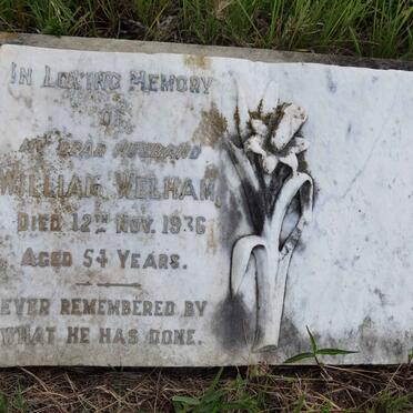 WELHAM William -1936