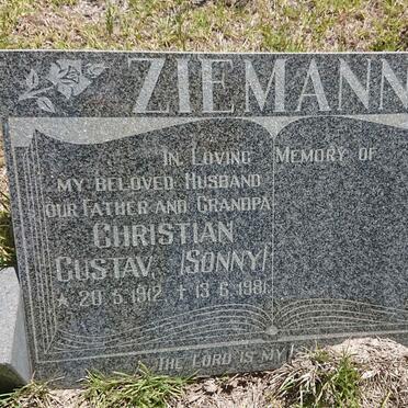 ZIEMANN Christian Gustav 1912-1981