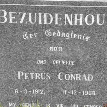 BEZUIDENHOUT Petrus Conrad 1912-1988