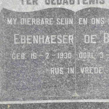 BRUYN Ebenhaeser, de 1930-1956