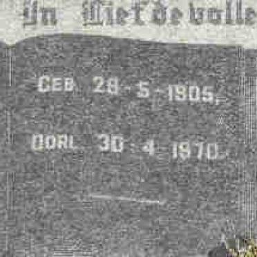 BOTHA Frederick Albertus 1905-1970 &amp; Cecilia Gezina 1908-1963