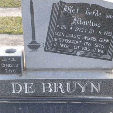 BRUYN Marlise, de 1973-1993