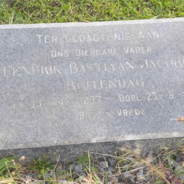 BUITENDAG Hendrik Bastiaan Jacobus 1897-1970