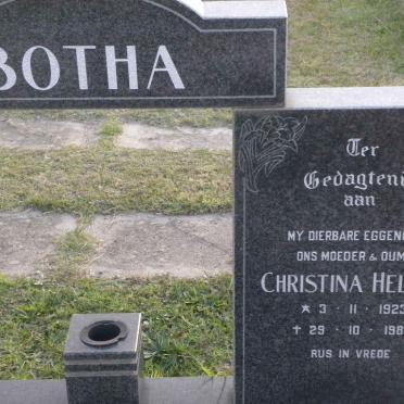 BOTHA Hendrik Johannes 1919-1988 &amp; Christina Helena 1923-1987