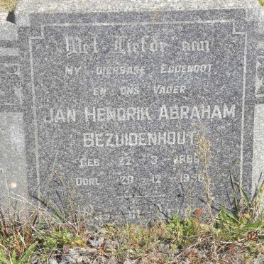 BEZUIDENHOUT Jan Hendrik Abraham 1896-1950