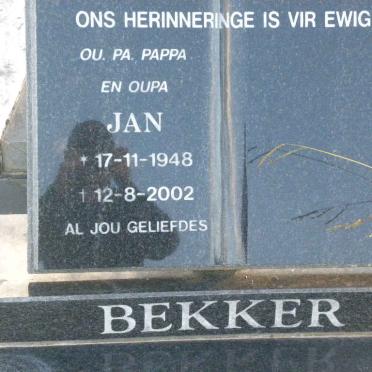 BEKKER Jan 1948-2002