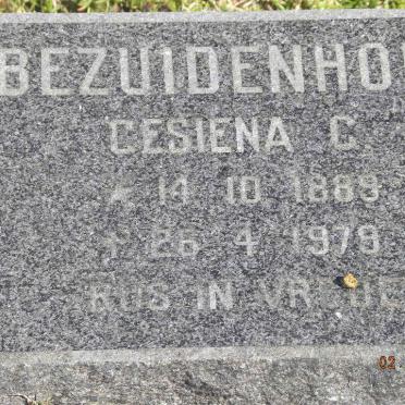 BEZUIDENHOUT Gesiena C. 1889-1979