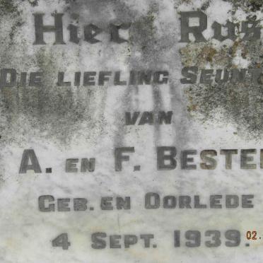 BESTER Seuntjie 1939-1939