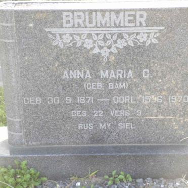BRUMMER Anna Maria C. BAM 1871-1970