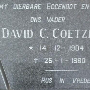 COETZEE David C. 1904-1980