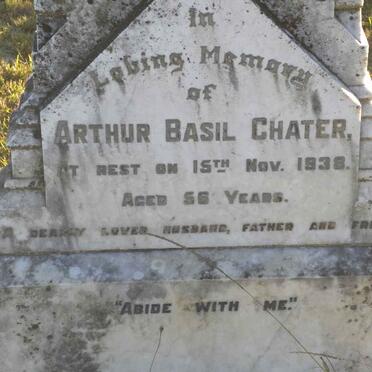 CHATER Arthur Basil -1938
