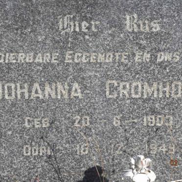CROMHOUT Johanna 1903-1949