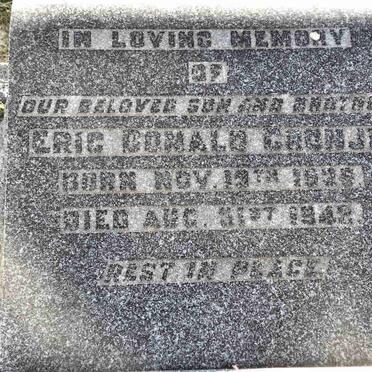 CRONJE Eric Donald 1926-1948